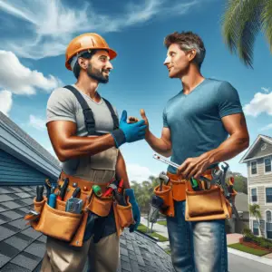 Professional roofing contractor vs. handyman for roof repairs in Orlando