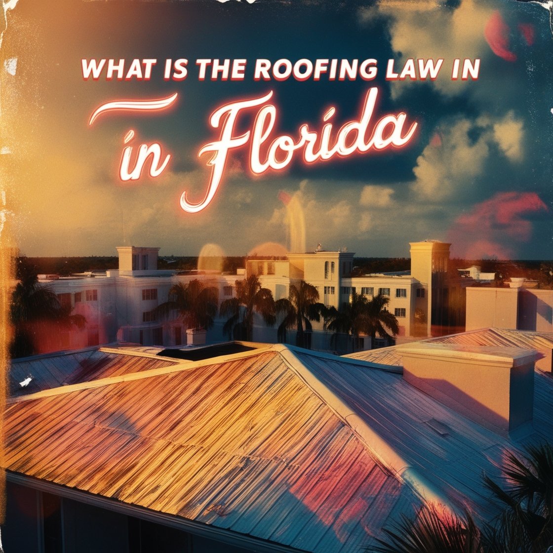 New roof installation under Florida roofing law changes