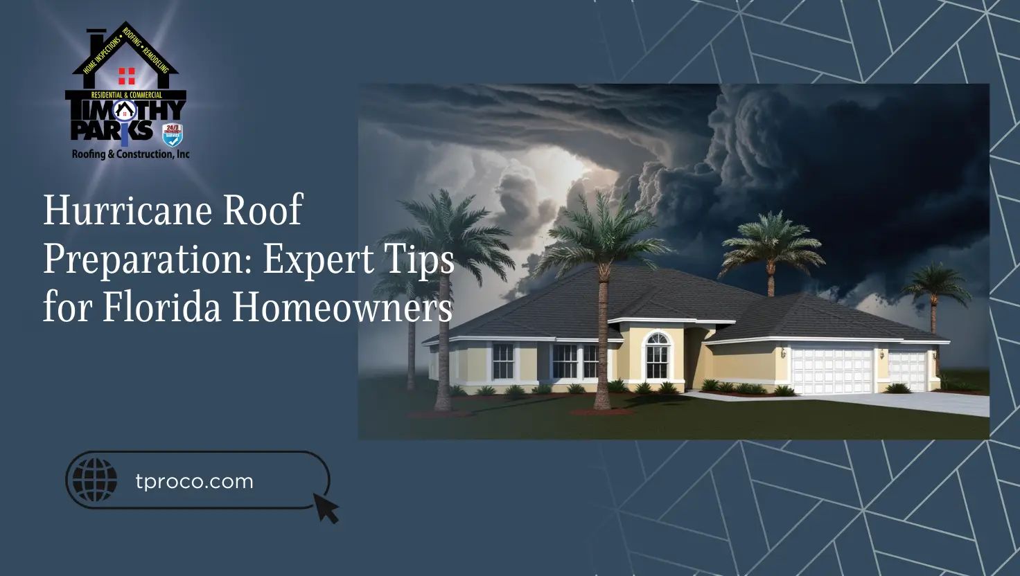 A Florida homes roof with reinforced shingles designed to withstand hurricane force winds