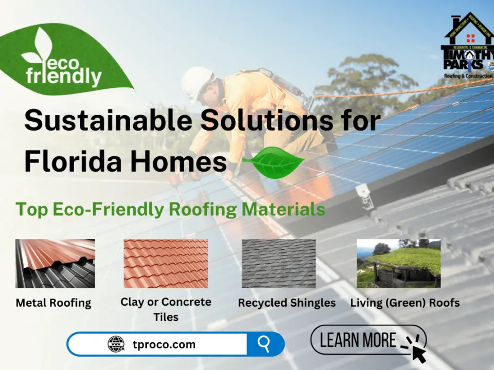 A Florida residence featuring a green roof with vegetation, aiding in insulation and sustainability