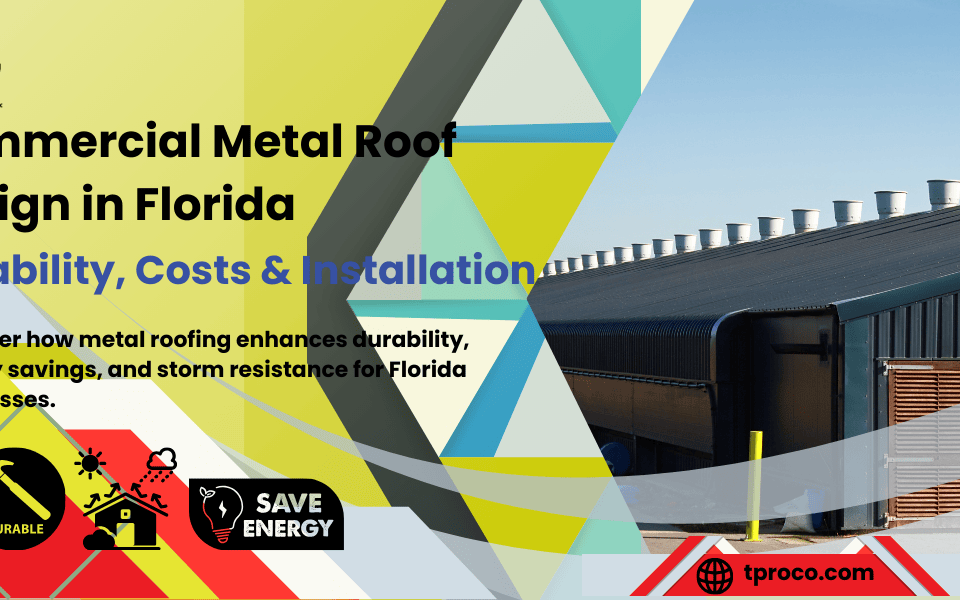 A Florida commercial facility showcasing a robust metal roofing system designed for durability and energy savings.