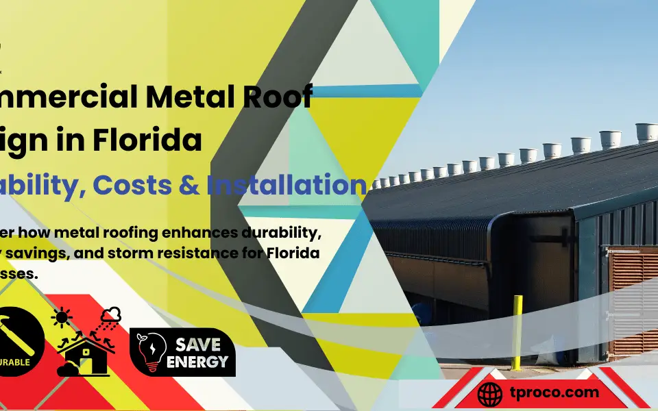A Florida commercial facility showcasing a robust metal roofing system designed for durability and energy savings.