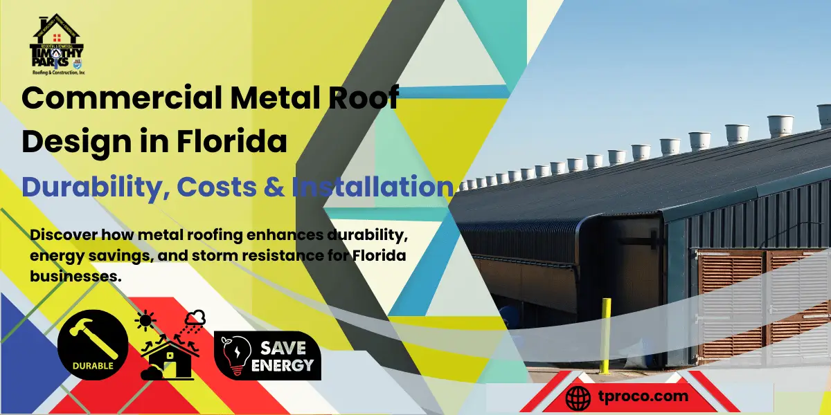 A Florida commercial facility showcasing a robust metal roofing system designed for durability and energy savings. - Timothy Parks Roofing & Construction Inc A Florida commercial facility showcasing a robust metal roofing system designed for durability and energy savings.