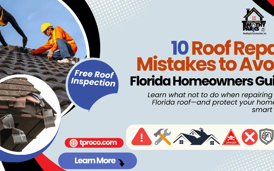 A Florida homeowner making a common DIY roofing mistake by misaligning shingle rows.