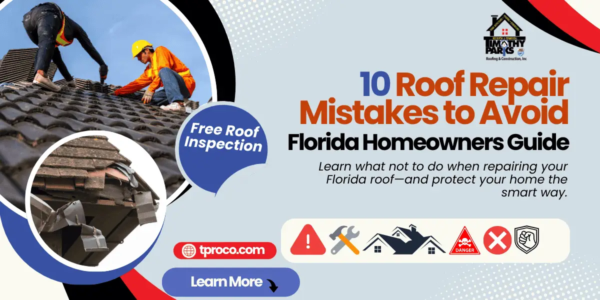 A Florida homeowner making a common DIY roofing mistake by misaligning shingle rows.