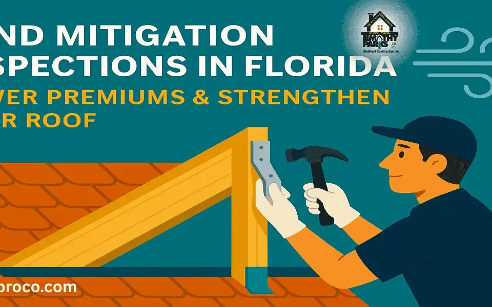Florida attic upgraded with hurricane straps and water barrier, passing wind mitigation inspection for insurance savings.