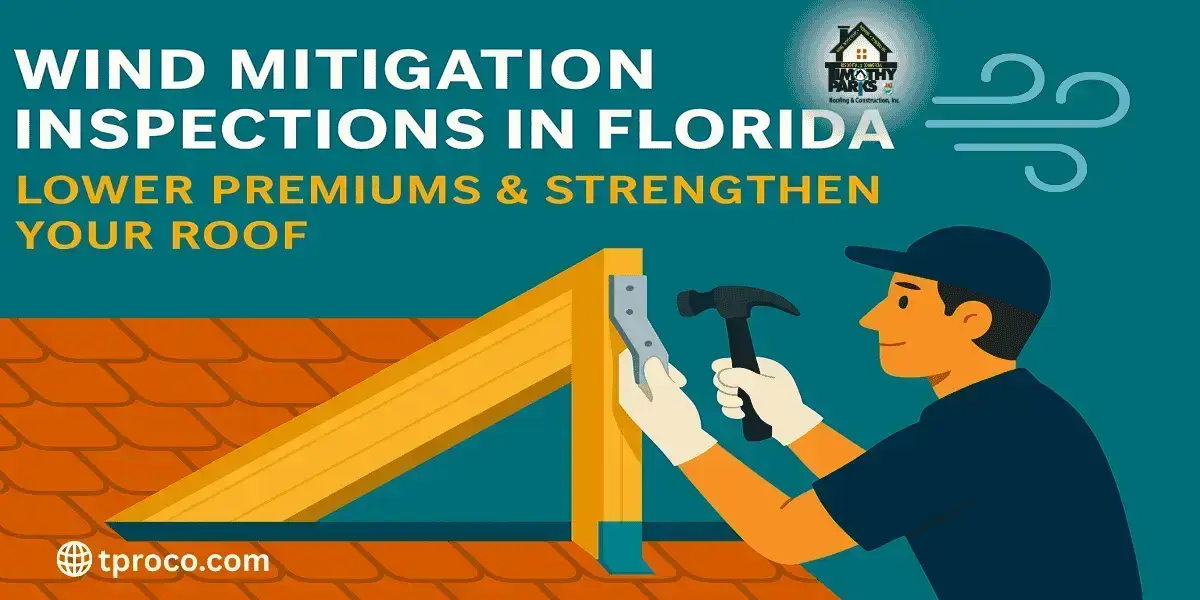 Florida attic upgraded with hurricane straps and water barrier, passing wind mitigation inspection for insurance savings.