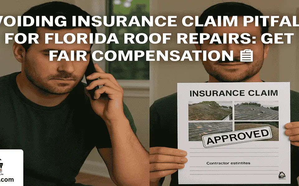 Florida homeowner holding an approved roof insurance claim with complete photo proof and contractor estimates after storm damage.