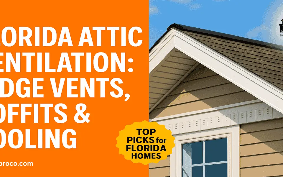 A Florida roofer installing ridge vents on a residential roof to improve attic airflow and reduce heat buildup.