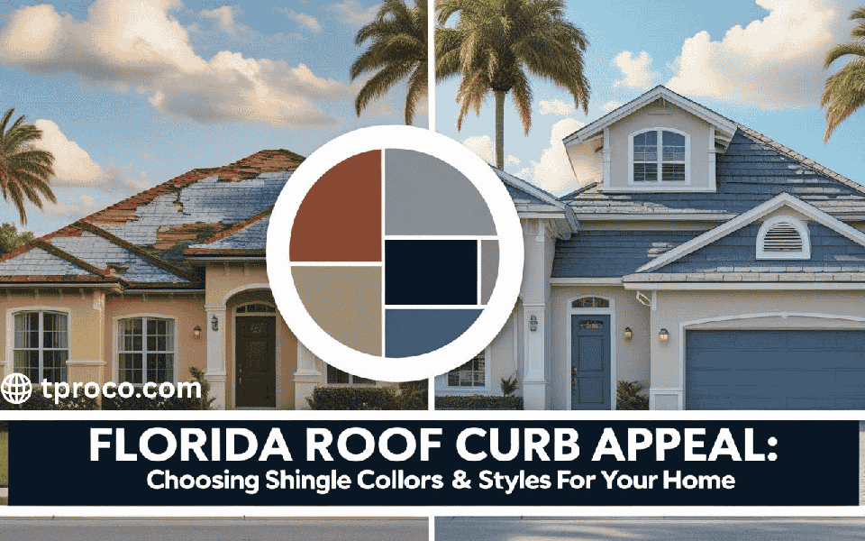 Florida home after shingle upgrade, now showcasing coordinated architectural shingles that enhance the home’s exterior appeal.