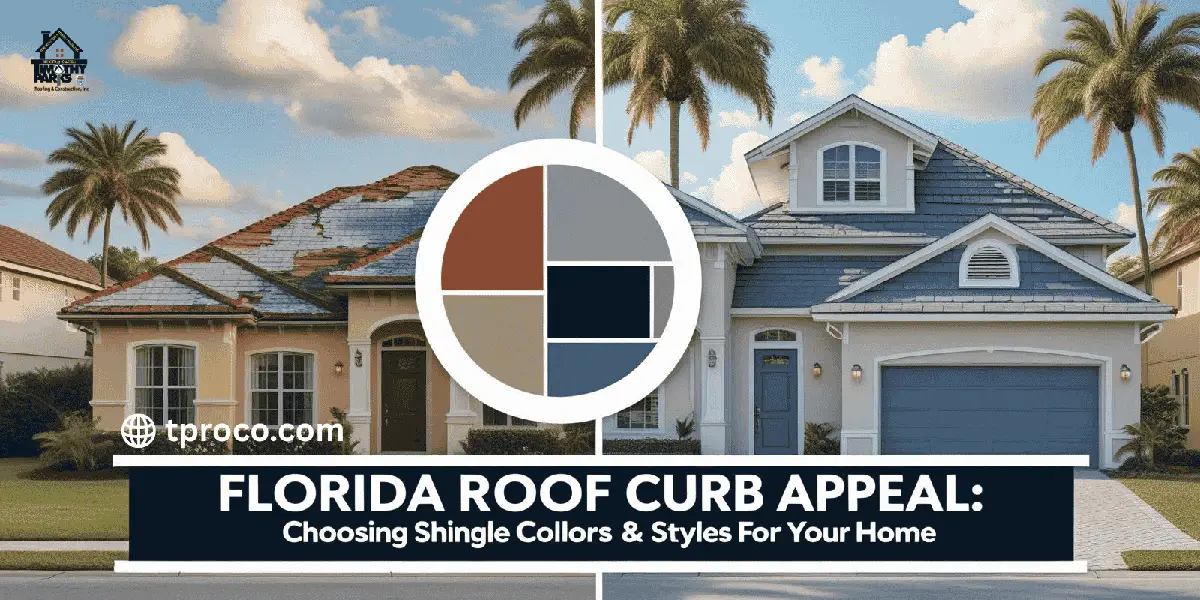 Florida home after shingle upgrade, now showcasing coordinated architectural shingles that enhance the home’s exterior appeal.